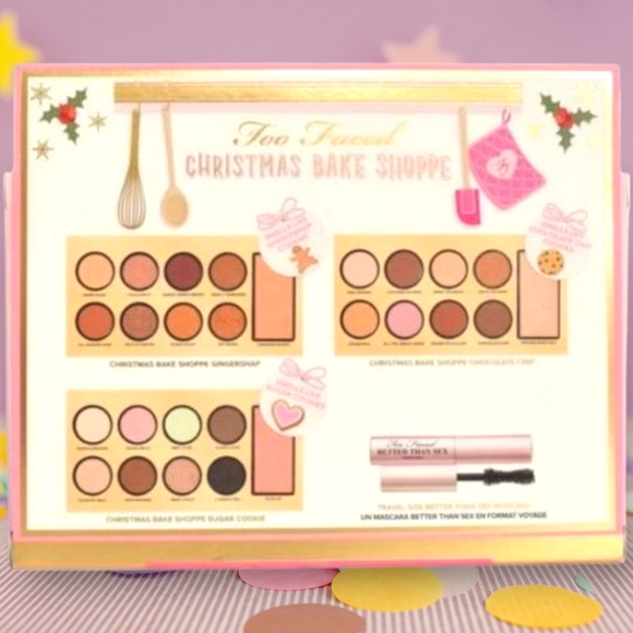 Too Faced Limited Edition Christmas Bake Shoppe Makeup Set Brand New in Box NIB - Picture 7 of 8